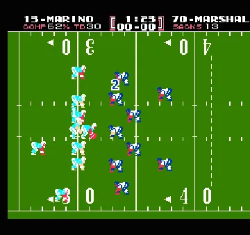 Tecmo Bowl (USA) (Beta) screen shot game playing